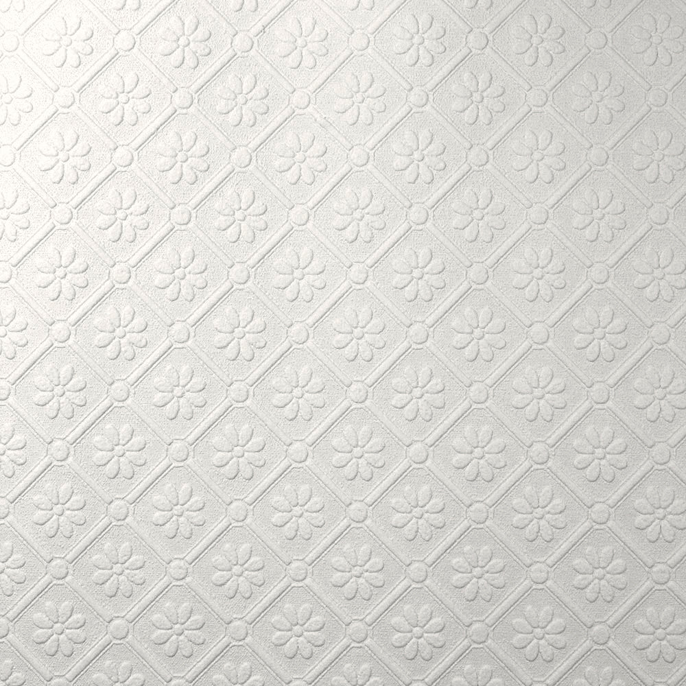 Amber Paintable Embossed Wallpaper