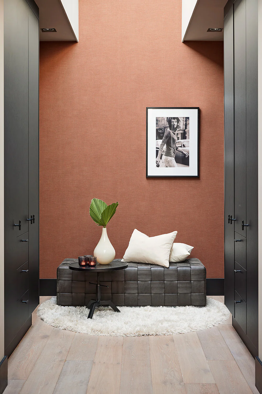 Anvers Linen Wallpaper - Red - Image 2