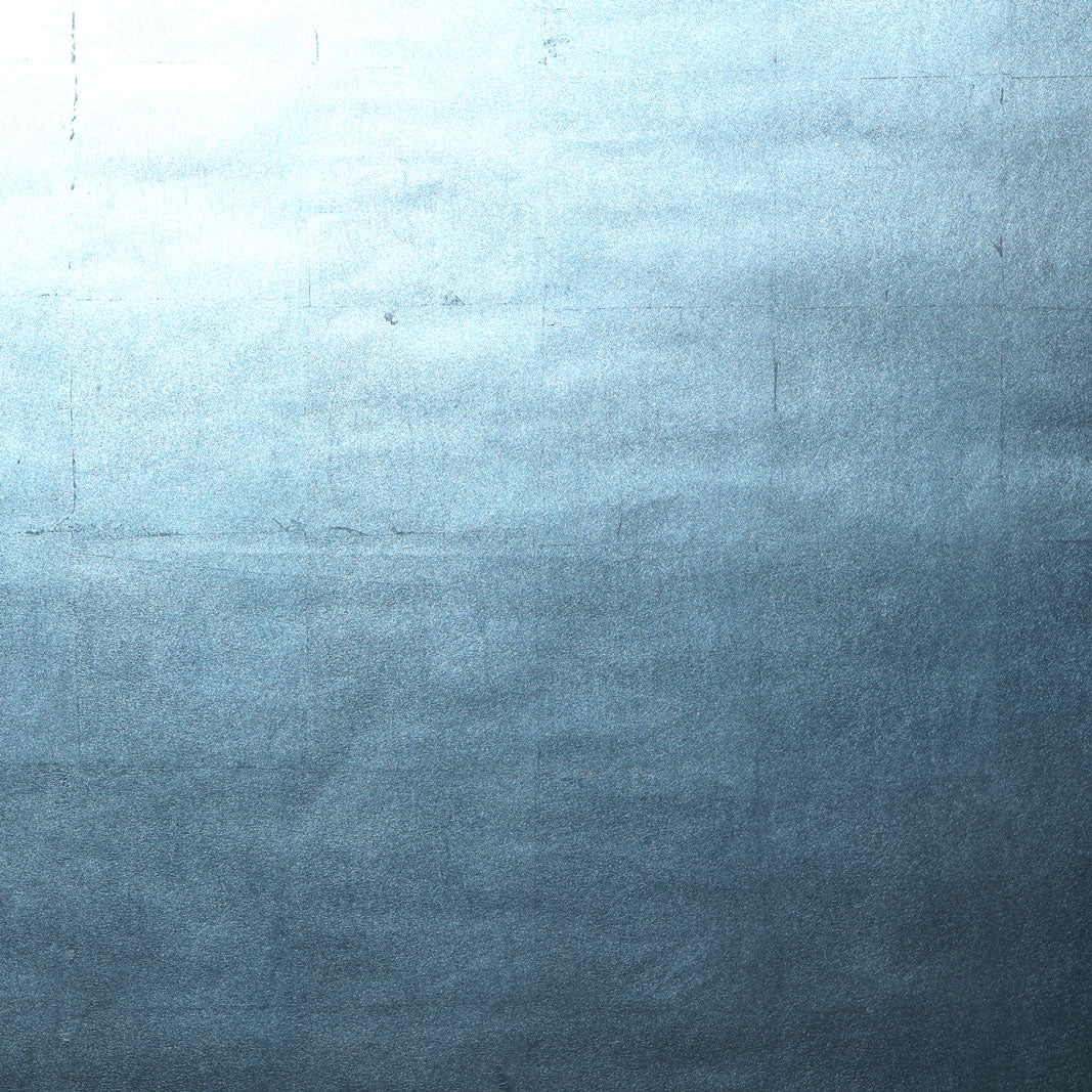 Aquamarine Metal Leaf Wallpaper