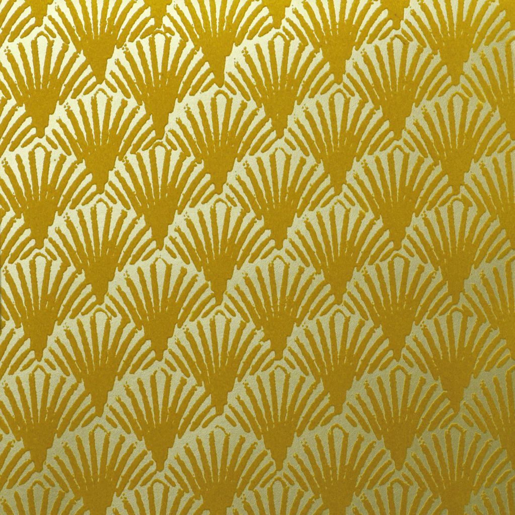 Art Deco Fans Flocked Wallpaper - Image 3