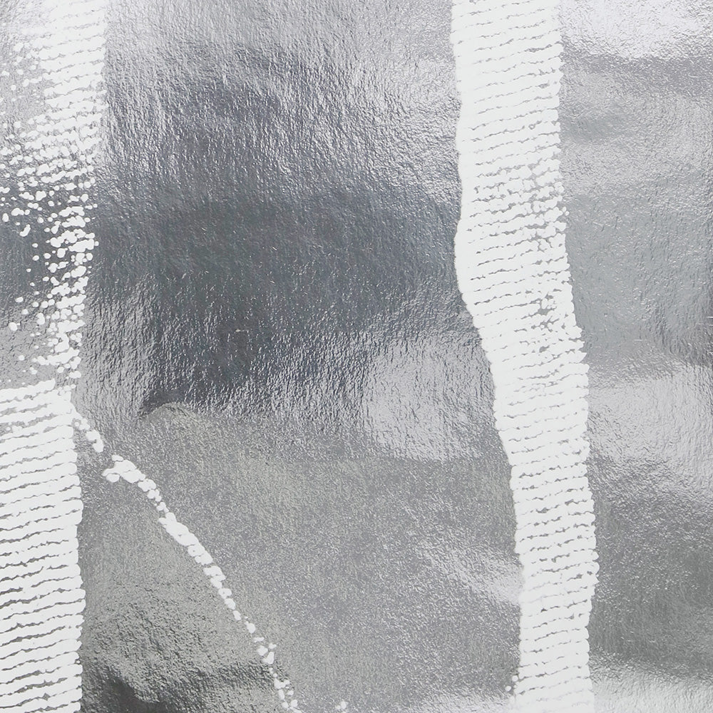 Aspen Tree Flocked Wallpaper - Silver