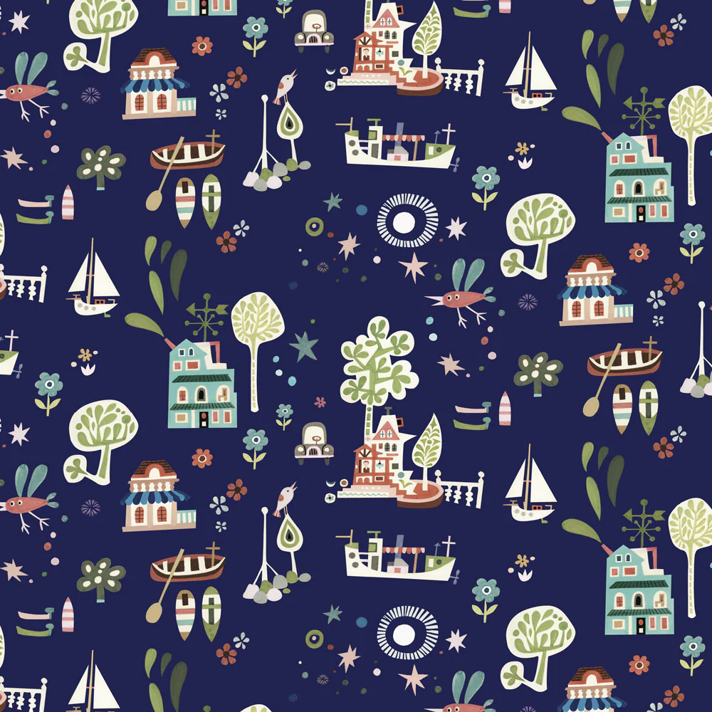 Bell Island Wallpaper by Jim Flora