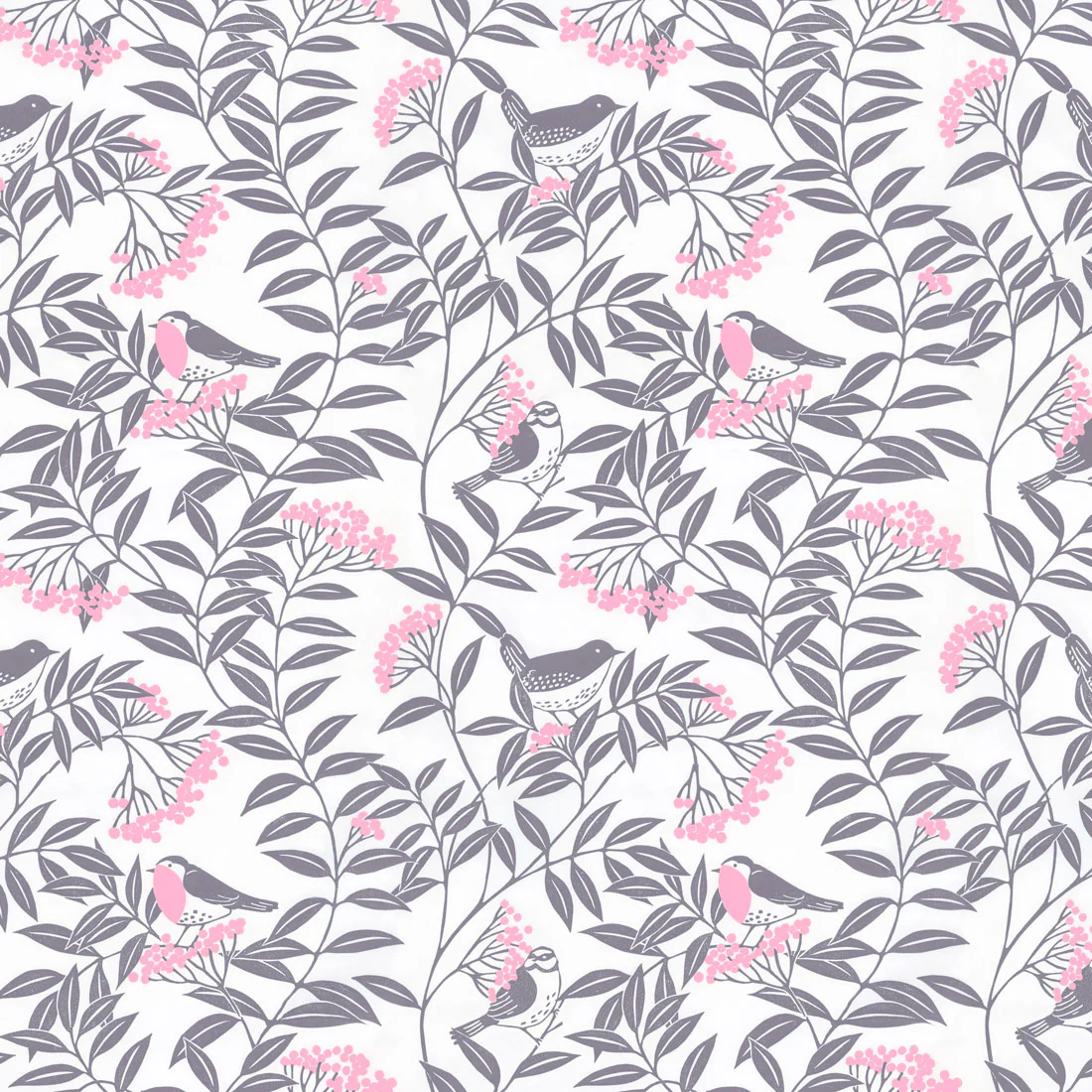 Birds in the Rowan Tree Wallpaper - Image 2