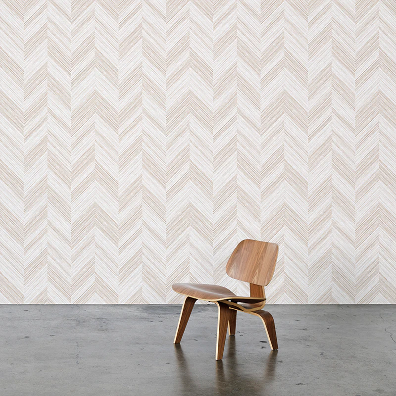 Chevron Woodgrain Wallpaper - Image 3