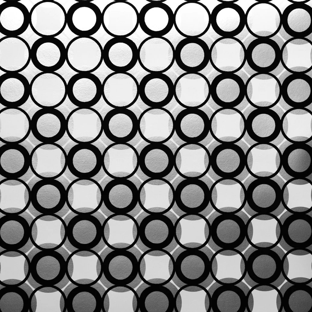 Circles Flocked Wallpaper - Image 2