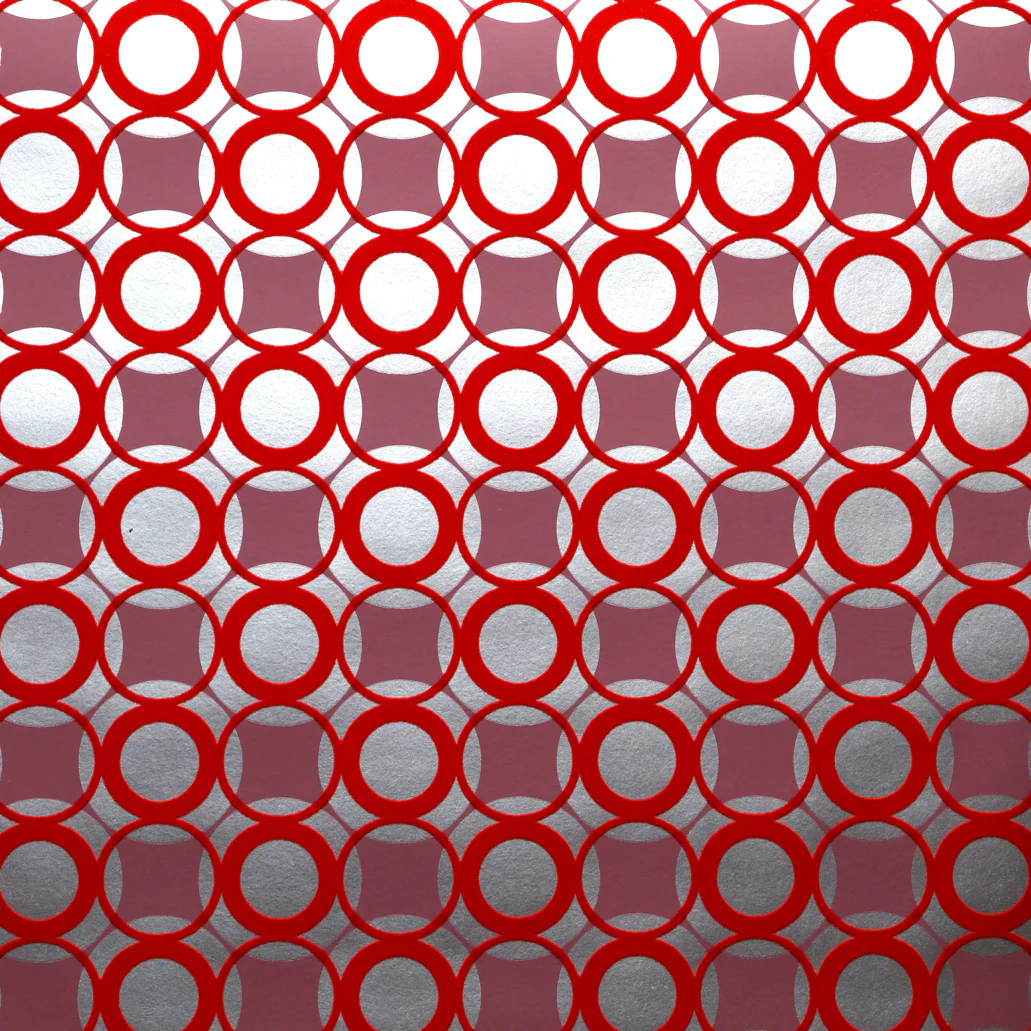 Circles Flocked Wallpaper - Image 3