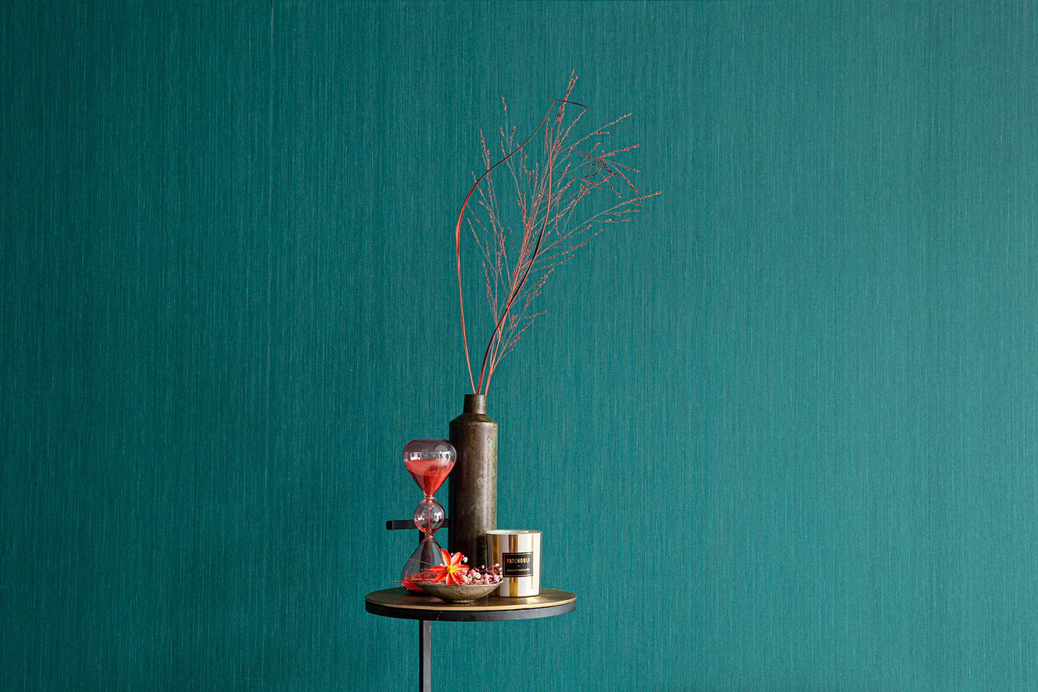 Colorful Silk Wallpaper - Green - Image 2