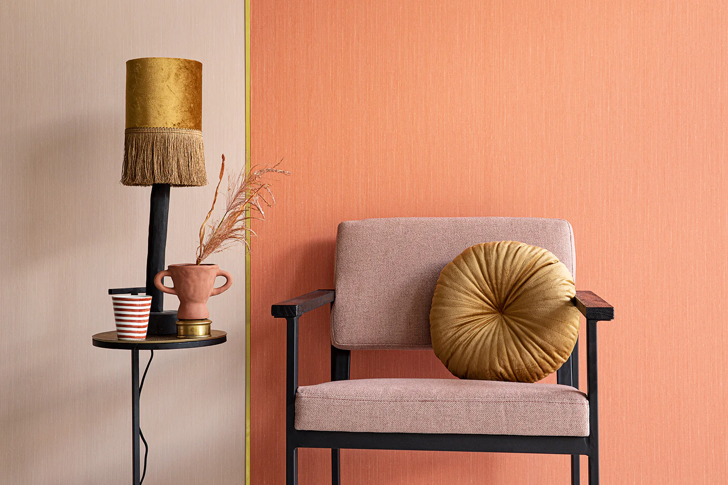 Colorful Silk Wallpaper - Red - Image 2