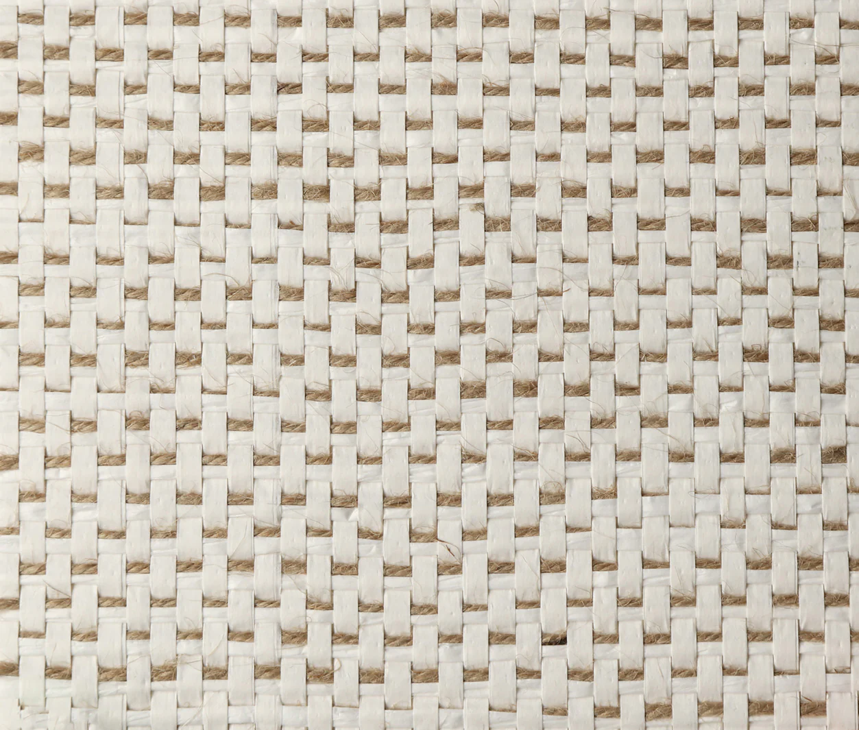 Cream & Jute Weave Wallpaper