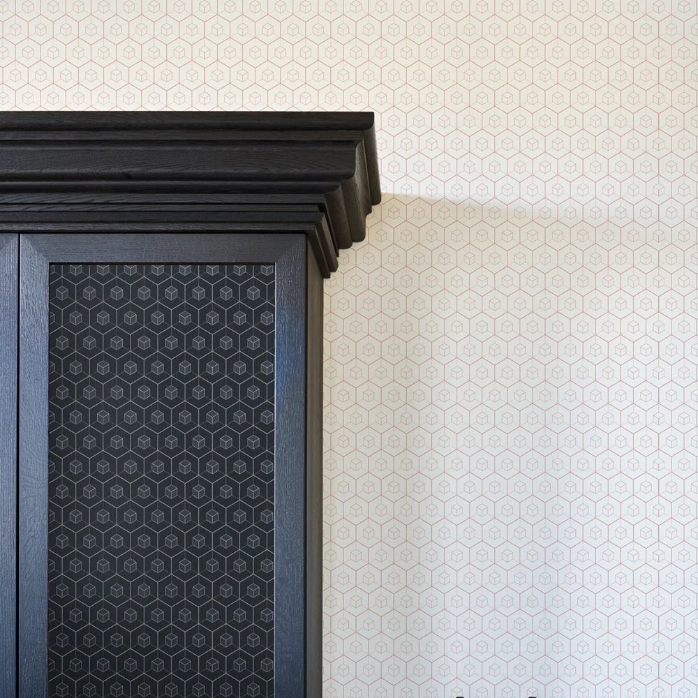 Cube Wallpaper - Cream - Image 2
