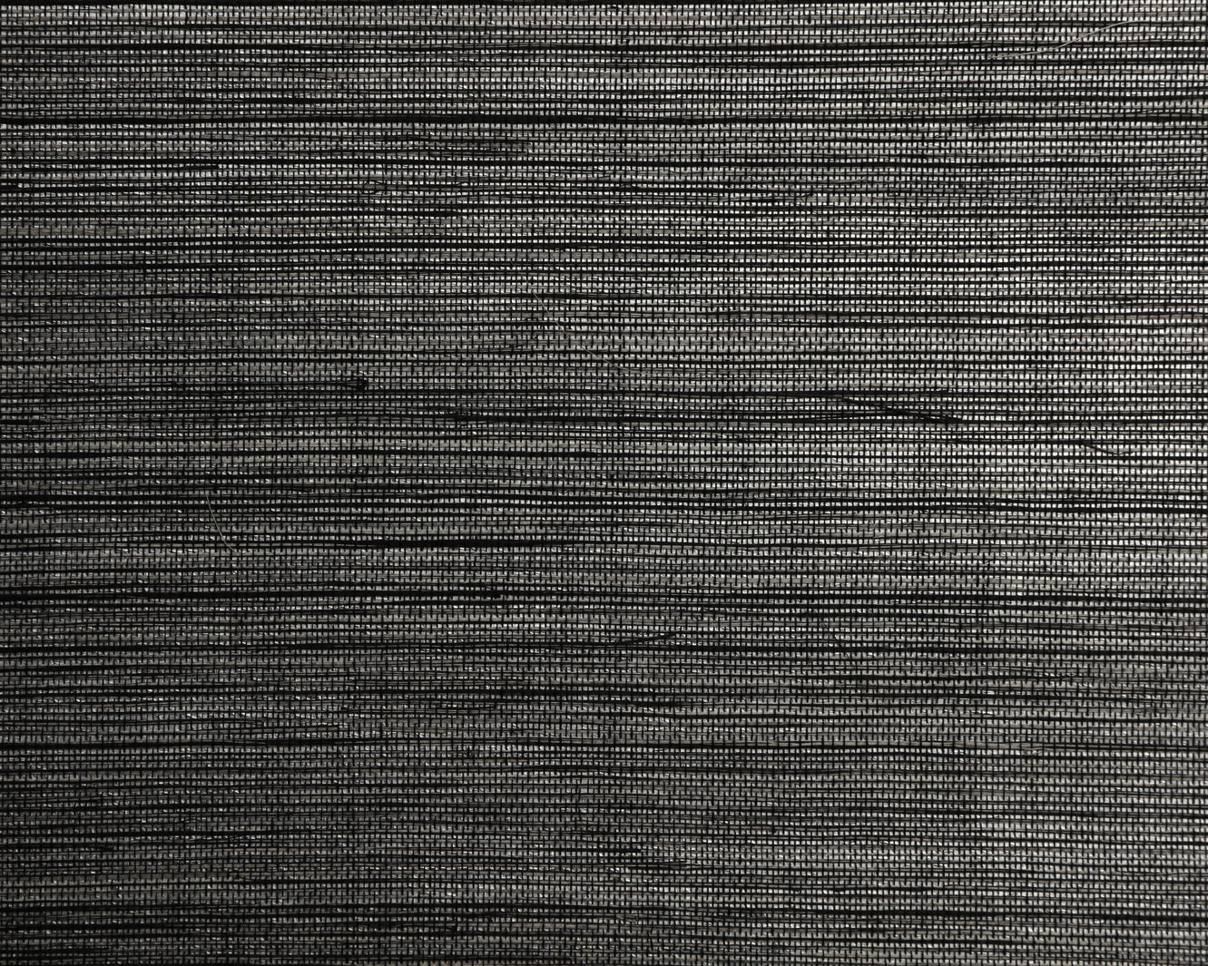 Duo Sisal Wallpaper - Black and White
