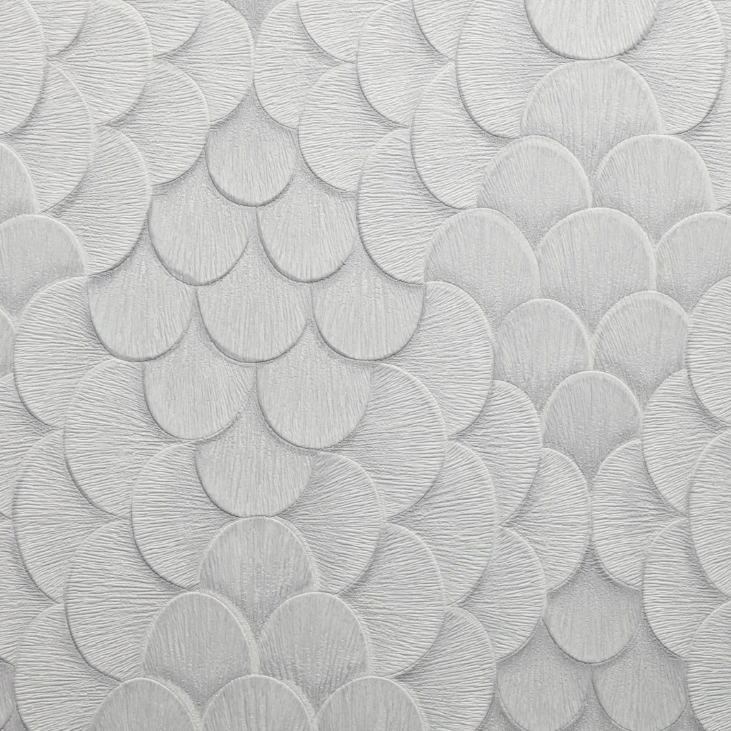 Elysian Feathers - Pearl Grey Wallpaper