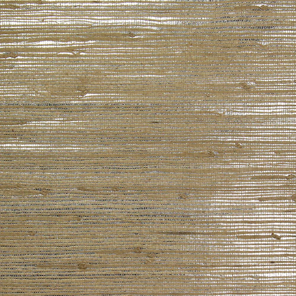Exotic Naturals | Silver Teak Grasscloth Wallpaper