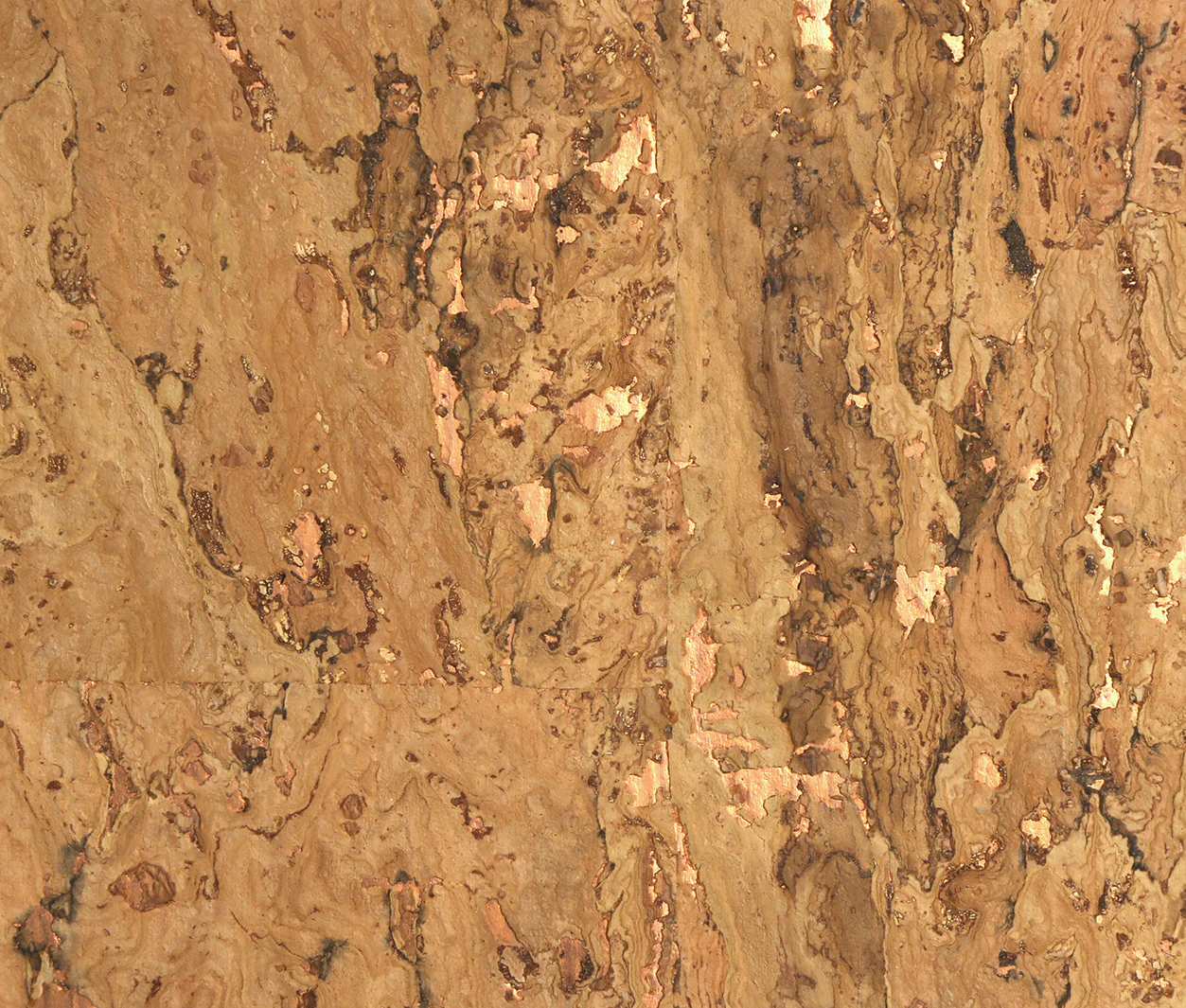 Fawn and Copper Cork Wallpaper
