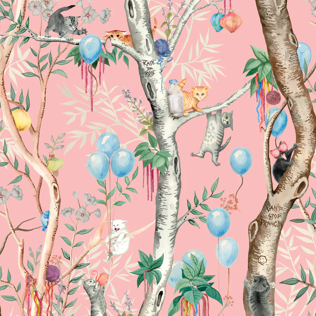Feline Fiesta Wallpaper - Image 3