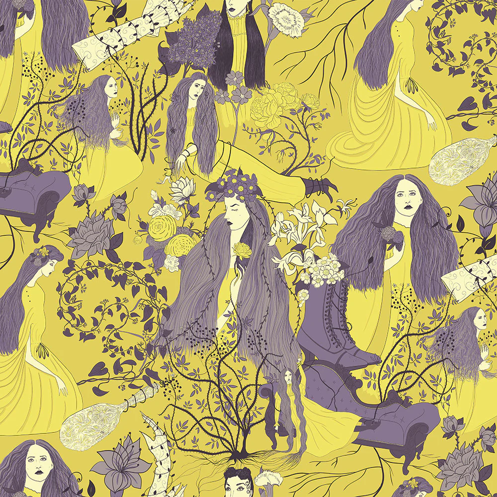 Femme Fleur Wallpaper - Image 3