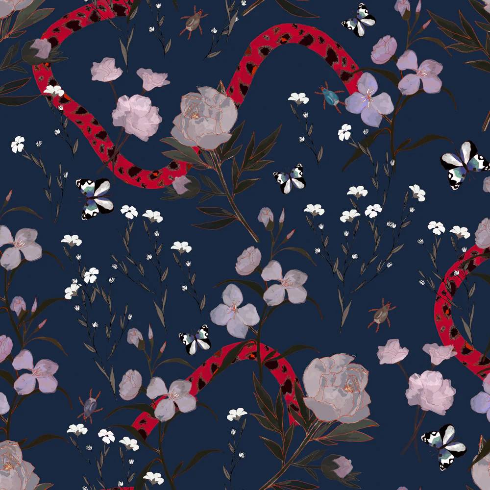 Flower and Serpent Wallpaper - Image 3