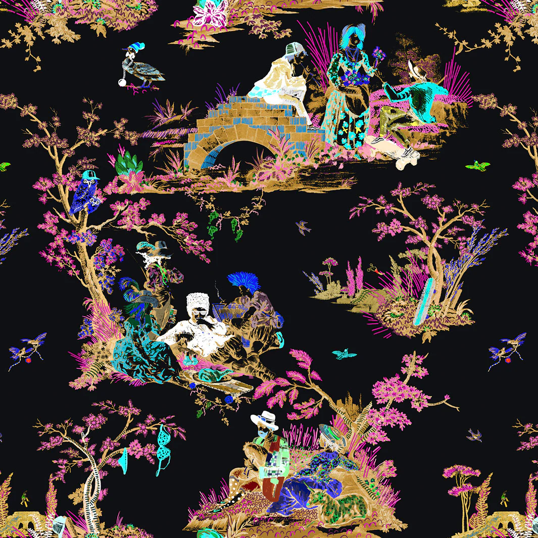 Flowerboy Toile Wallpaper - Image 3