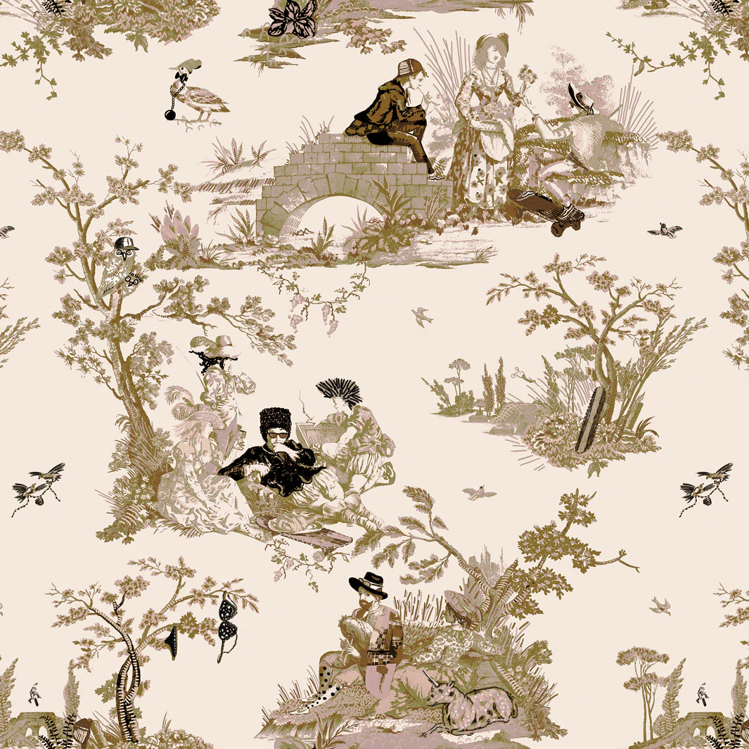 Flowerboy Toile Wallpaper - Image 5