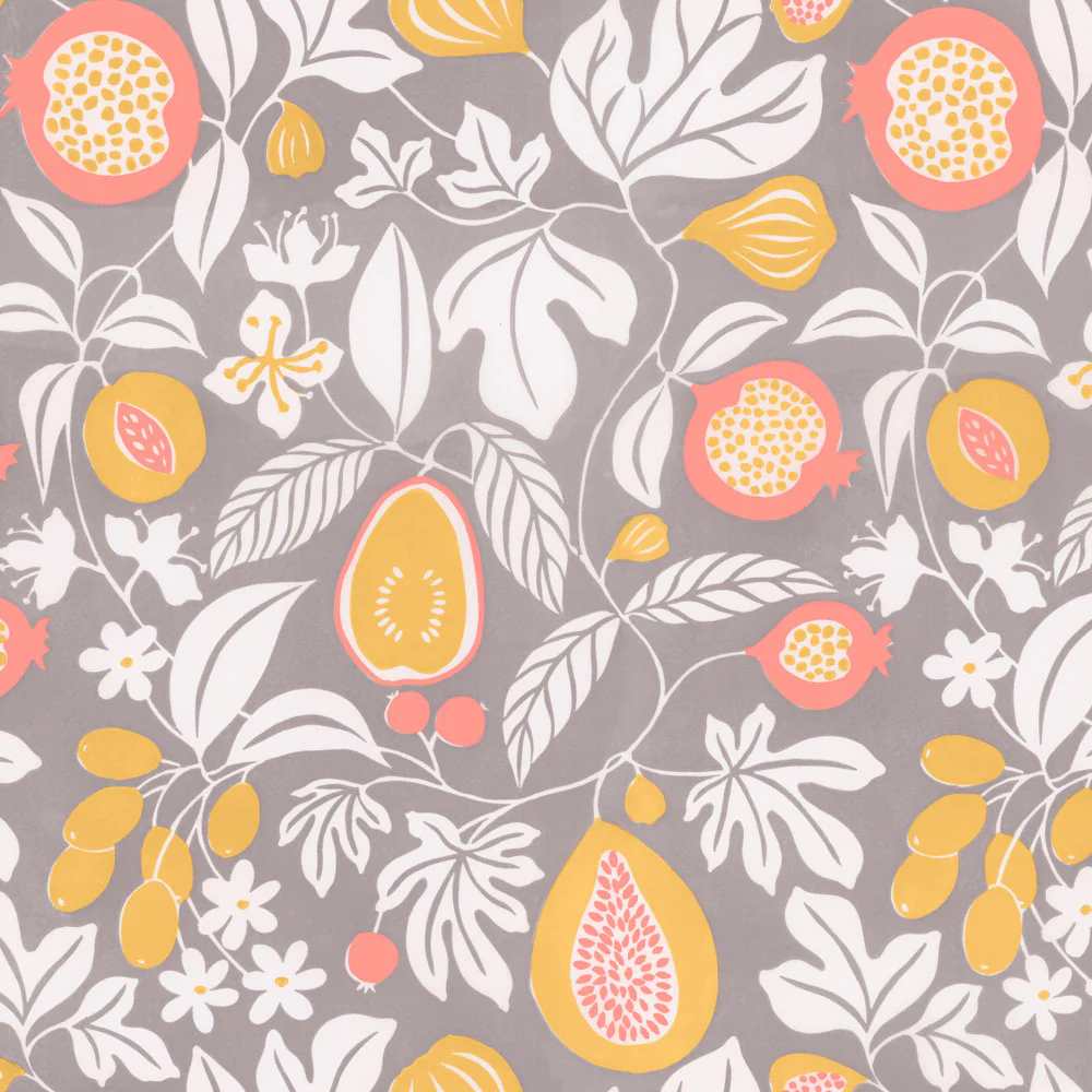 Folk Fruit Wallpaper