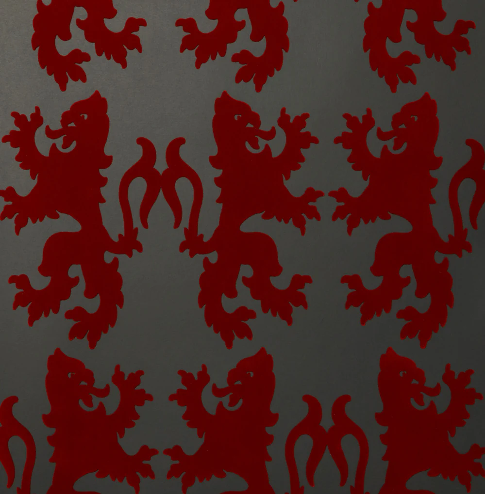 Griffons Flocked Wallpaper - Image 4