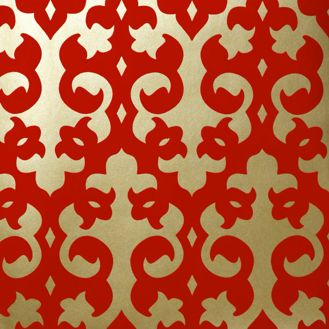 Grille Flocked Wallpaper - Image 3