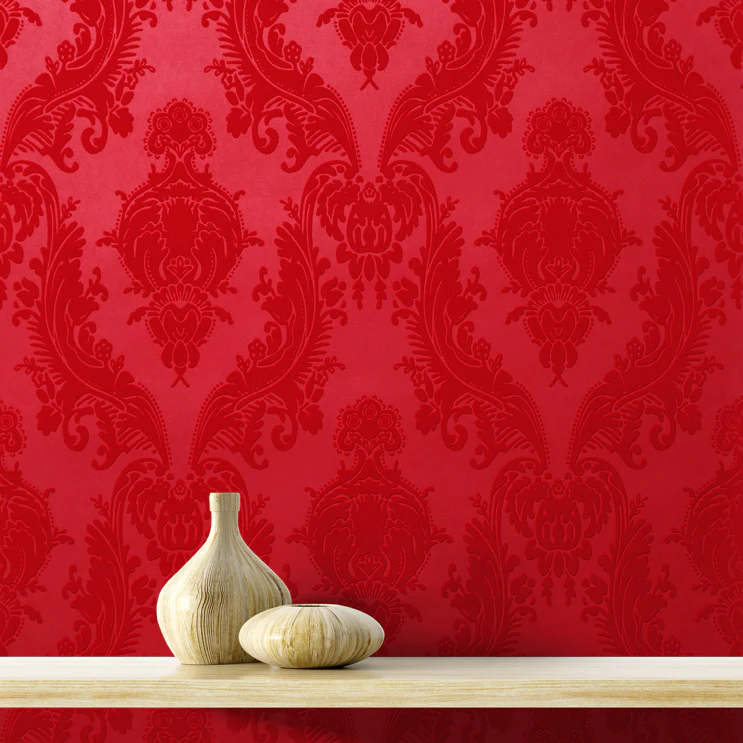 Heirloom Flocked Wallpaper - Image 5
