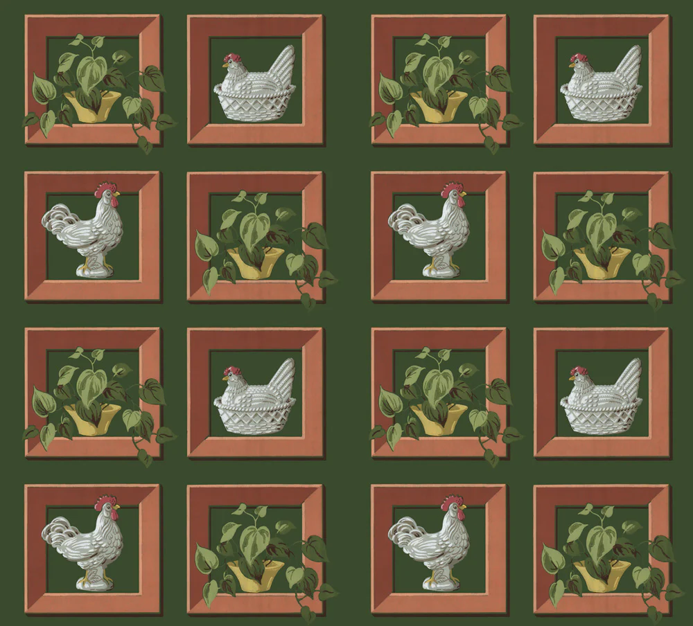 Hen House Wallpaper