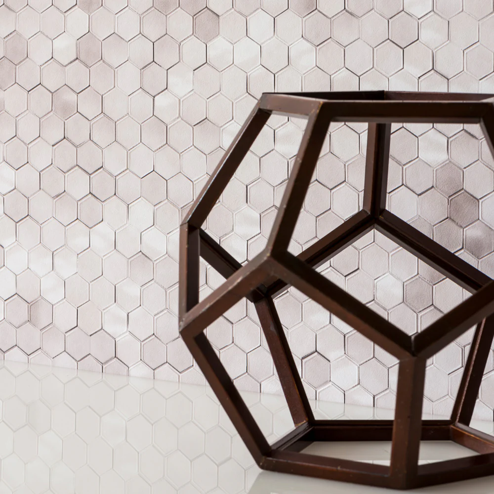 Hexagon Wallpaper - Blush - Image 2