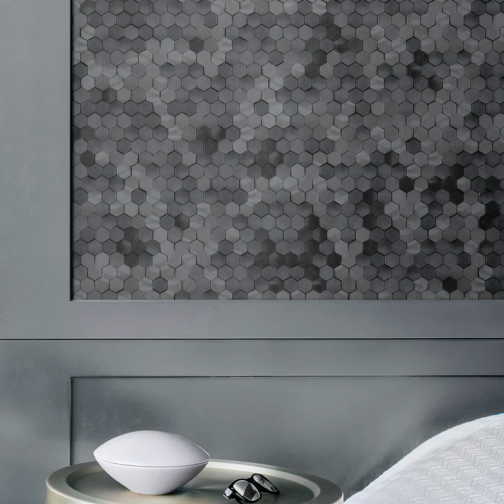 Hexagon Wallpaper - Charcoal - Image 2