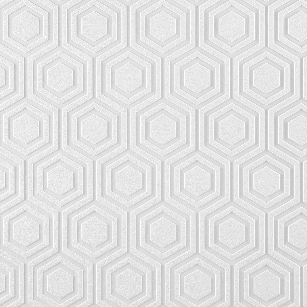 Hive Paintable Embossed Wallpaper
