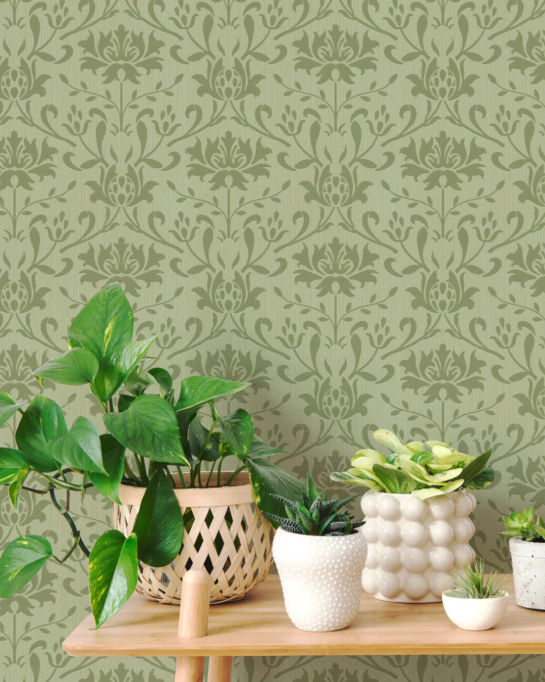Imperial Mum Damask Wallpaper - Image 2