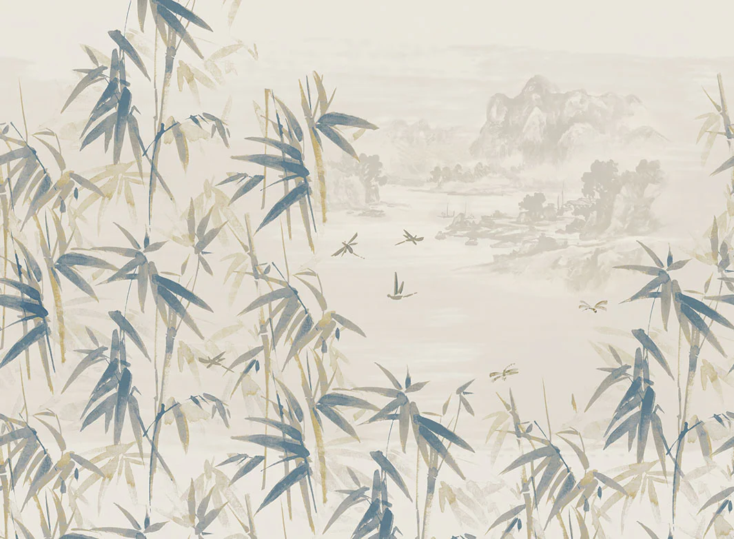 Ine Gold Blue Wallpaper