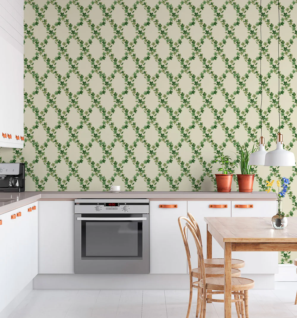 Ivy Lattice Wallpaper - Image 2