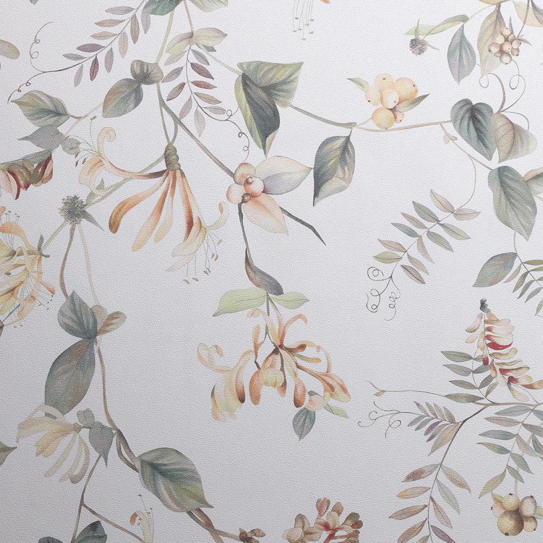 Jubilant Floral - Winter Wallpaper