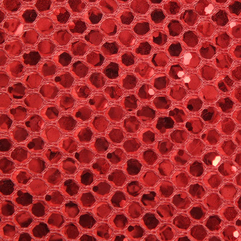 Large Sequins Wallpaper - Red