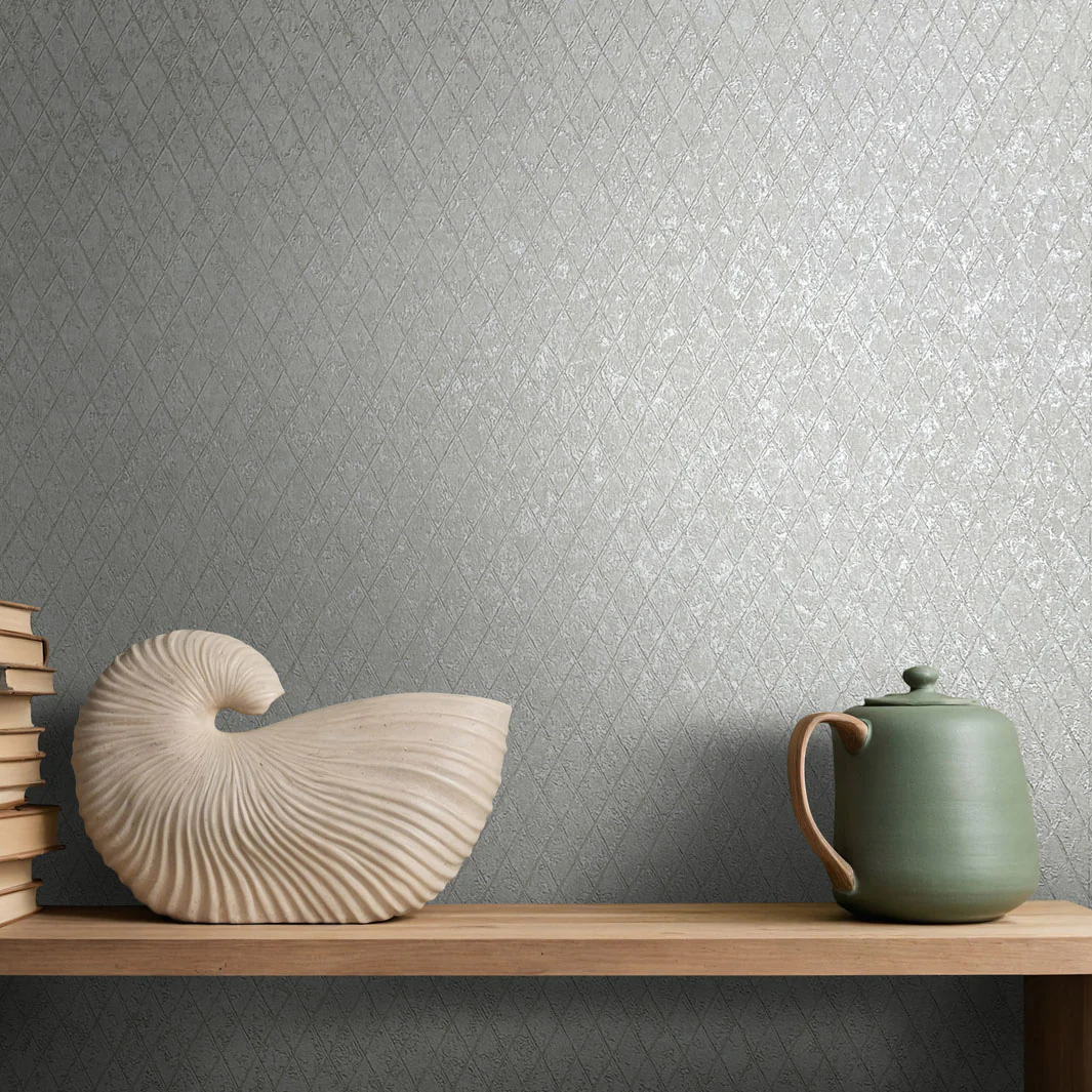 Latticework - Grey Mist Wallpaper - Image 3