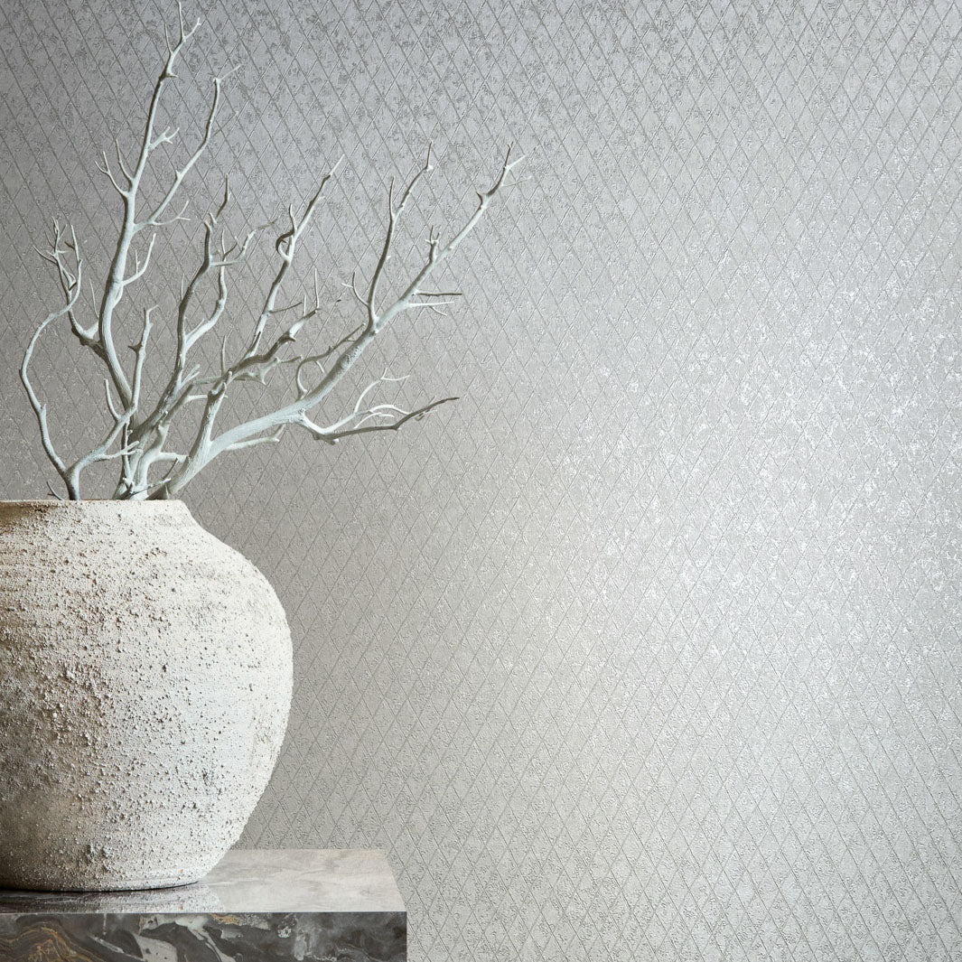 Latticework - Grey Mist Wallpaper - Image 4