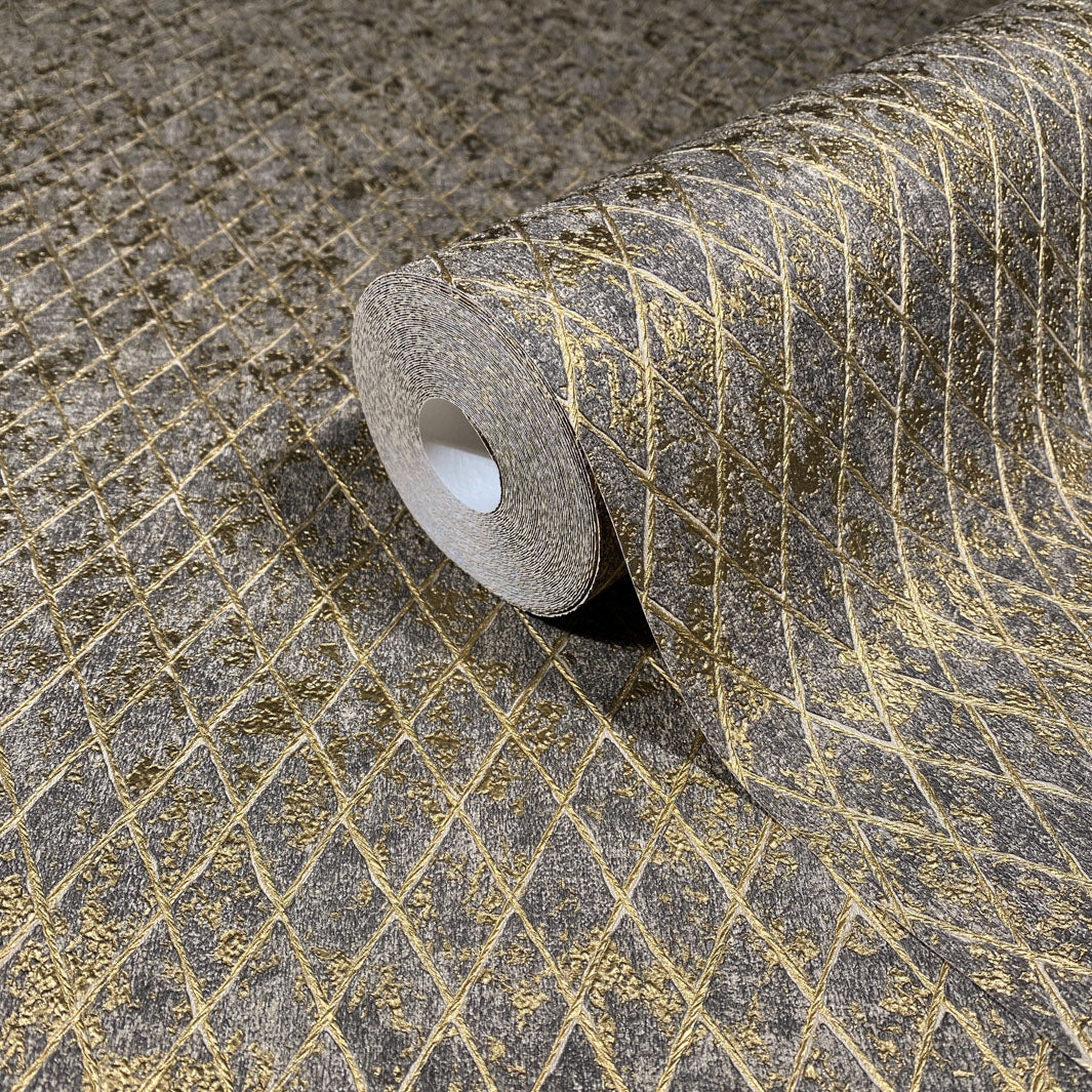 Latticework - Smoky Bronze Wallpaper - Image 2