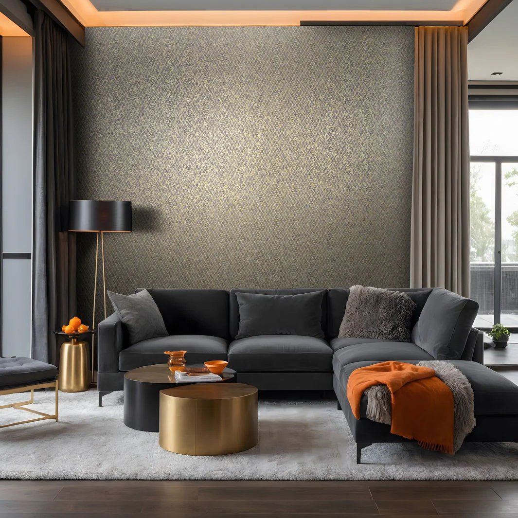 Latticework - Smoky Bronze Wallpaper - Image 8