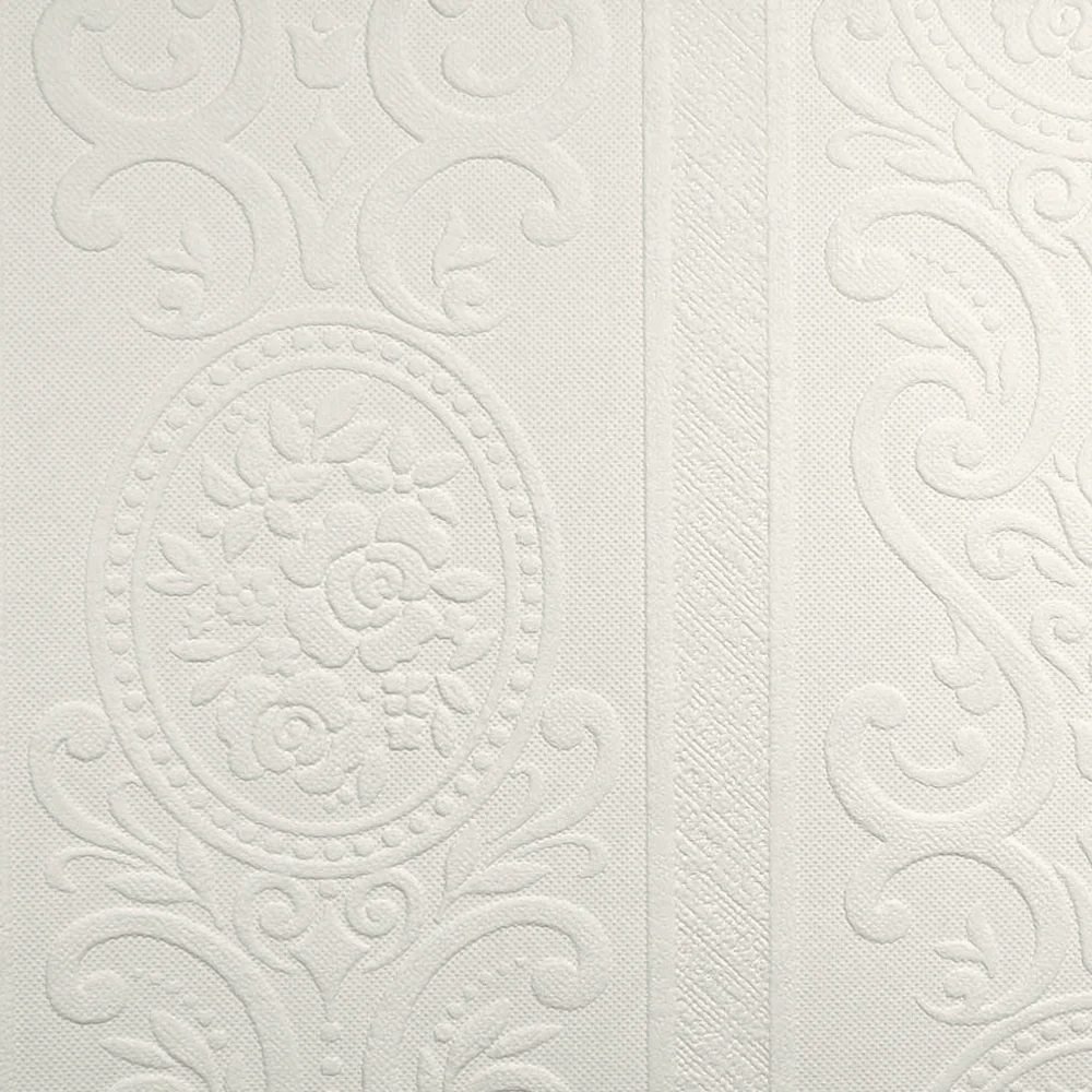 Louisa Paintable Embossed Wallpaper