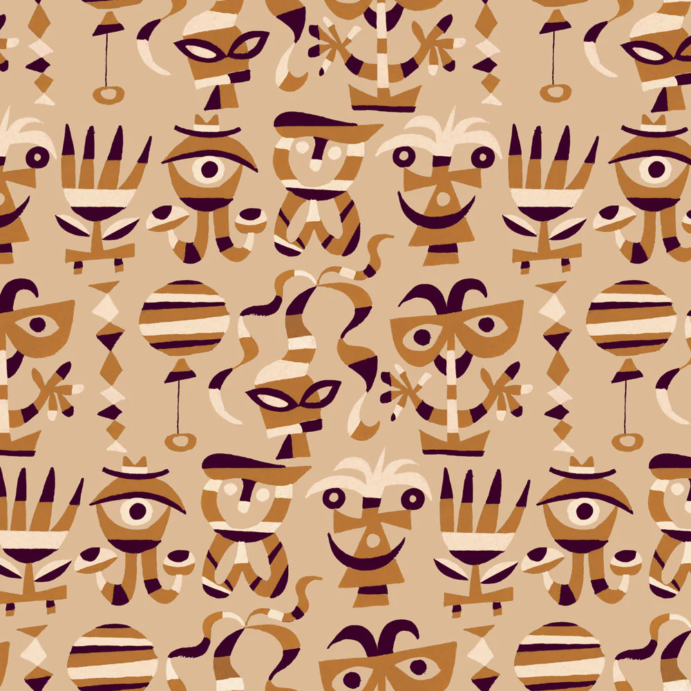 Mardis Gras Wallpaper by Jim Flora - Image 2