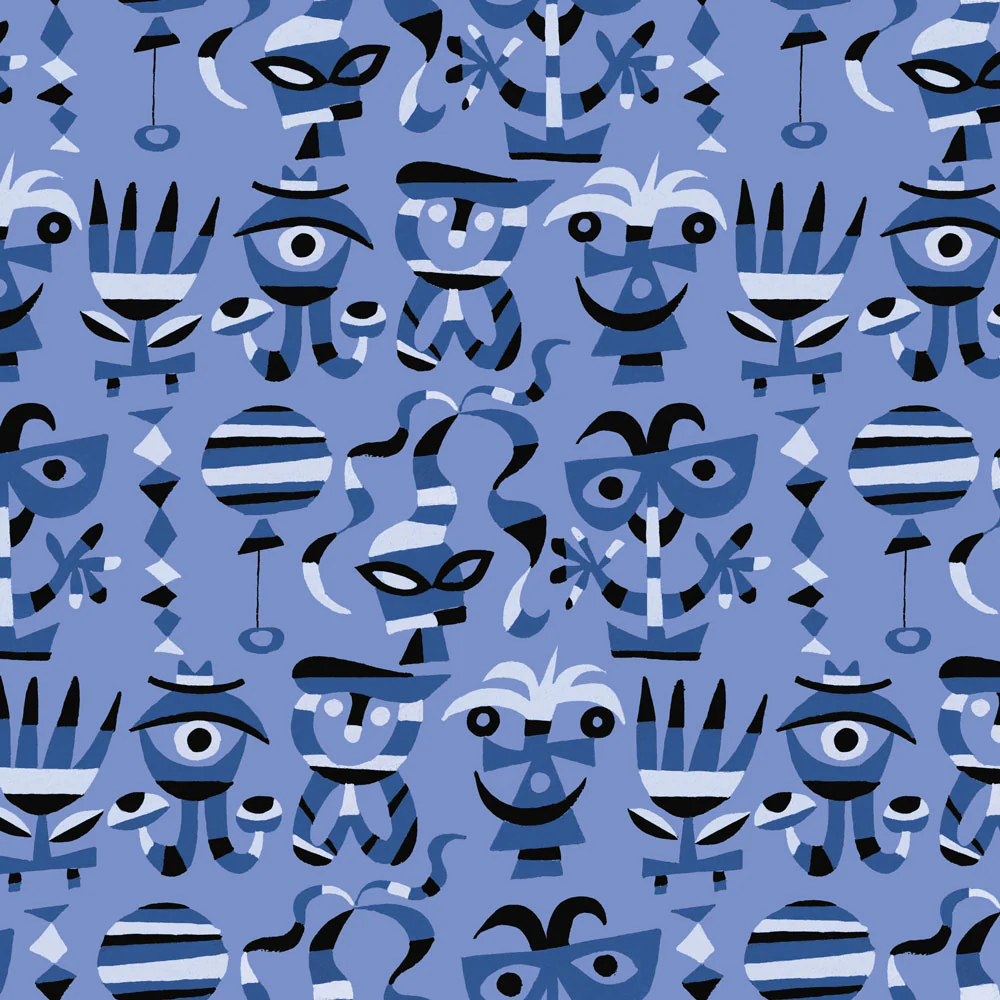 Mardis Gras Wallpaper by Jim Flora - Image 3