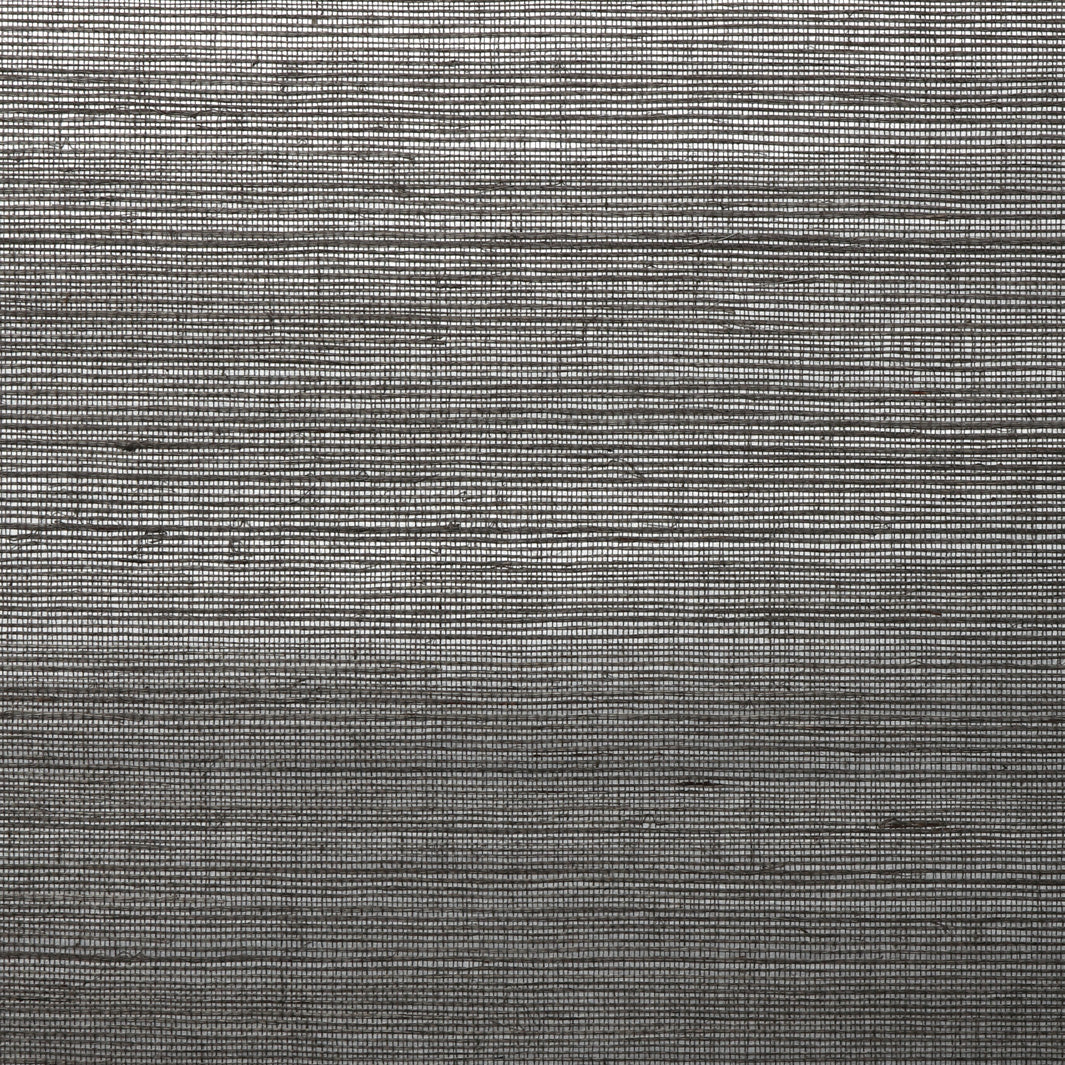 Metal Back Sisal Wallpaper - Black and White