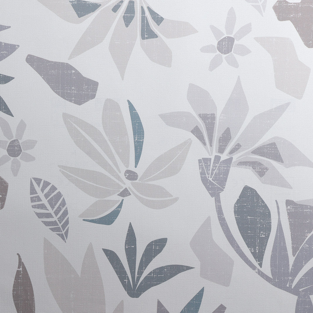 Mod Floral - Summer Storm Wallpaper