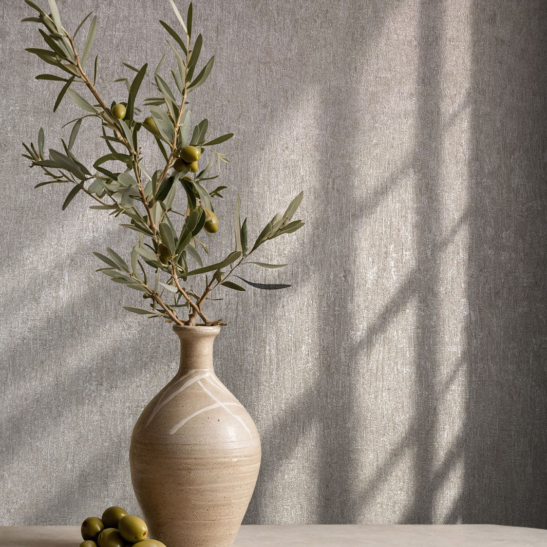Nordic Linen Texture - Buff Wallpaper - Image 4