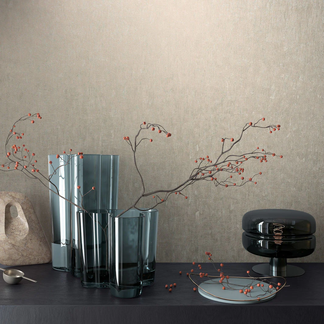 Nordic Linen Texture - Driftwood Wallpaper - Image 3