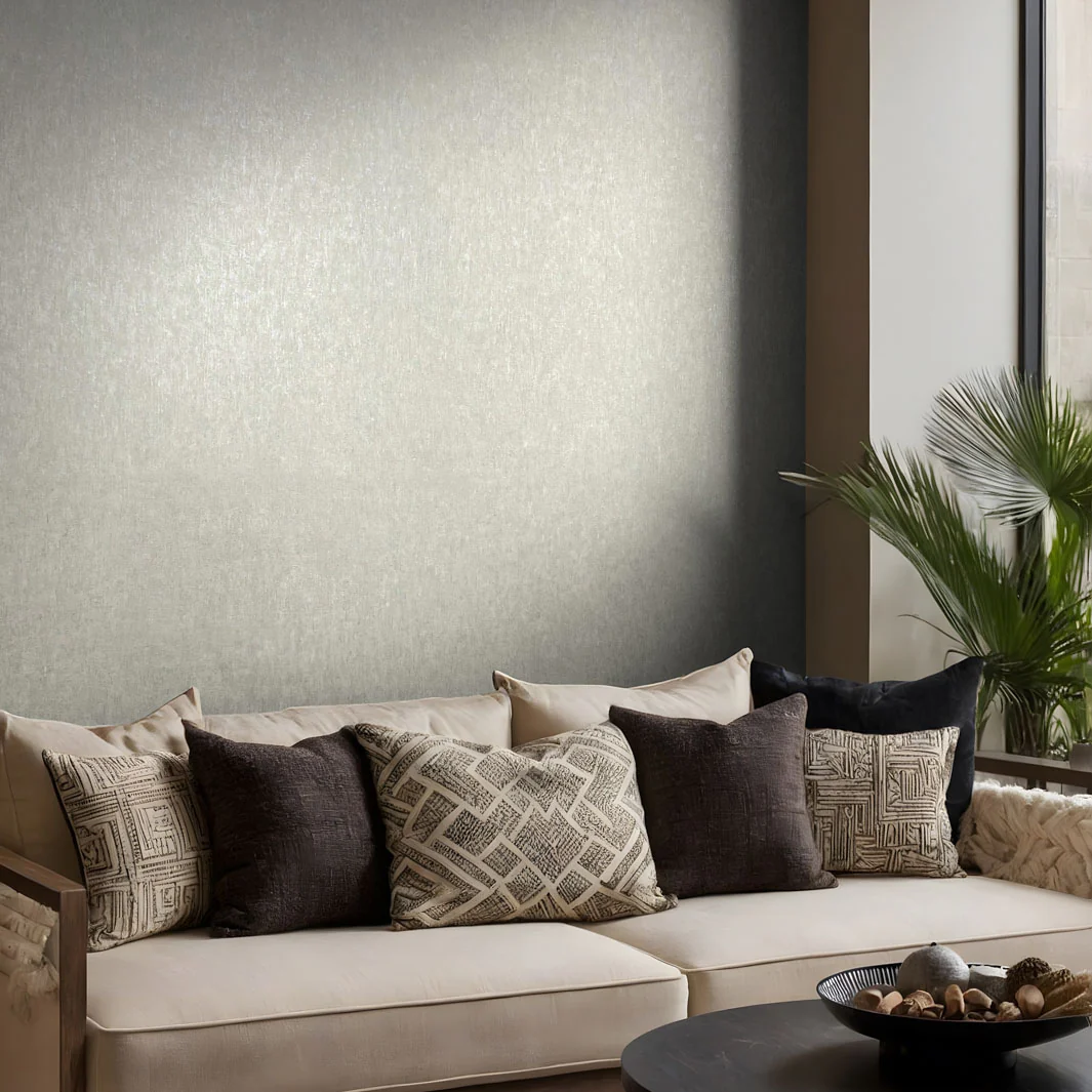 Nordic Linen Texture - Driftwood Wallpaper - Image 4