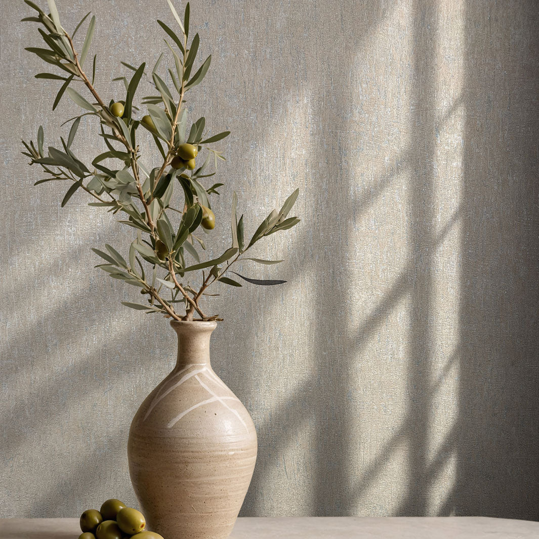 Nordic Linen Texture - Driftwood Wallpaper - Image 6
