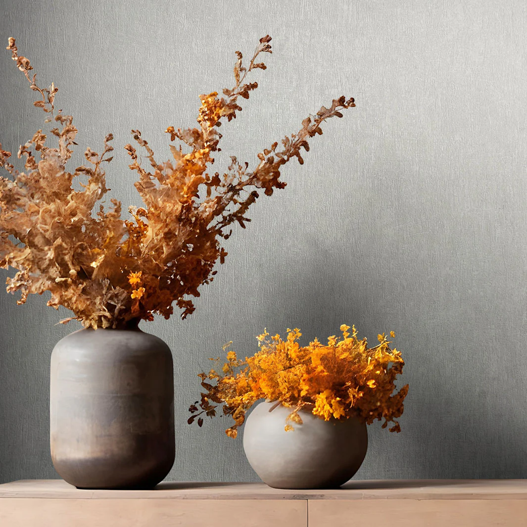 Nordic Linen Texture - Mist Grey Wallpaper - Image 4